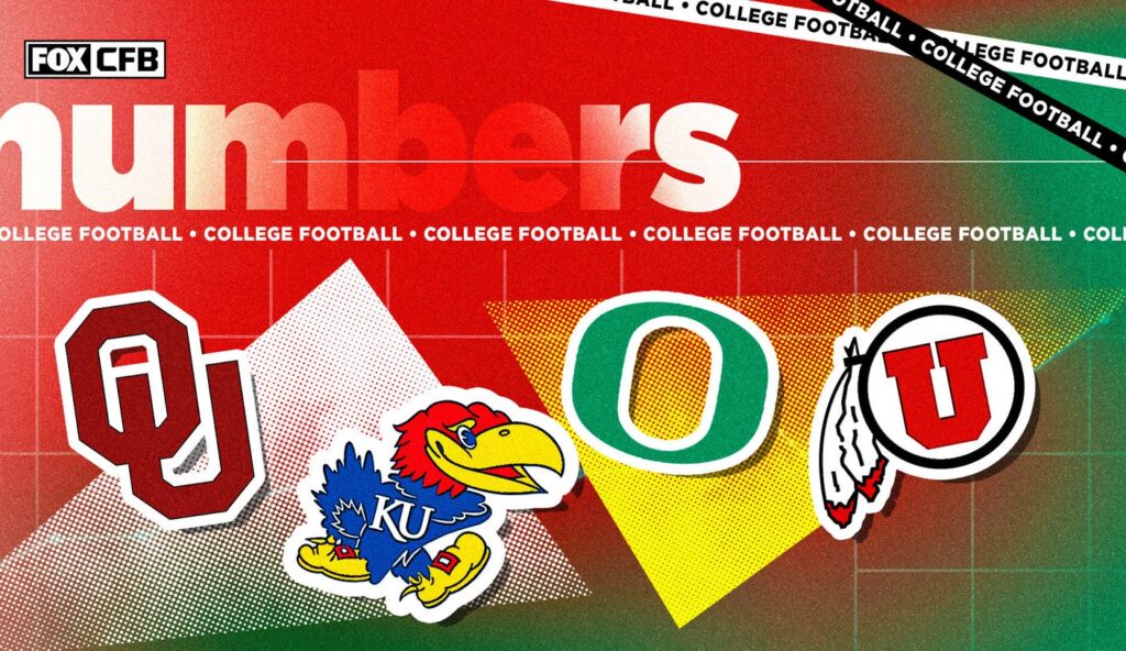 Oklahoma-Kansas, Oregon-Utah, more: CFB Week 9 by the numbers