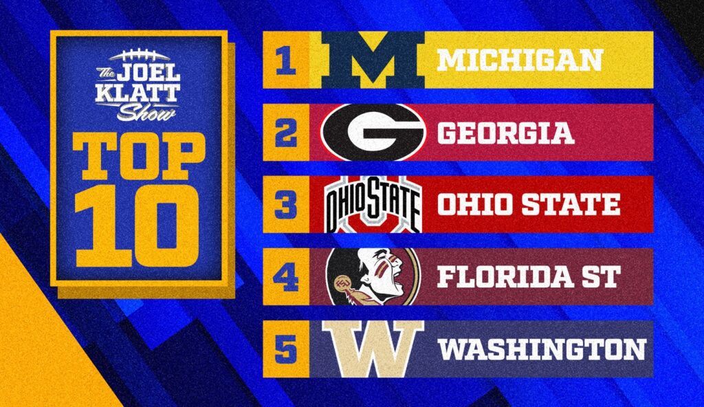 2023 college football top 10 rankings: Joel Klatt’s top 10 teams after Week 9