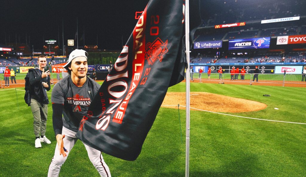 Diamondbacks plant team flag, troll Phillies after NLCS Game 7 win