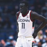 West Virginia forward Akok Akok hospitalized after collapsing on court during exhibition