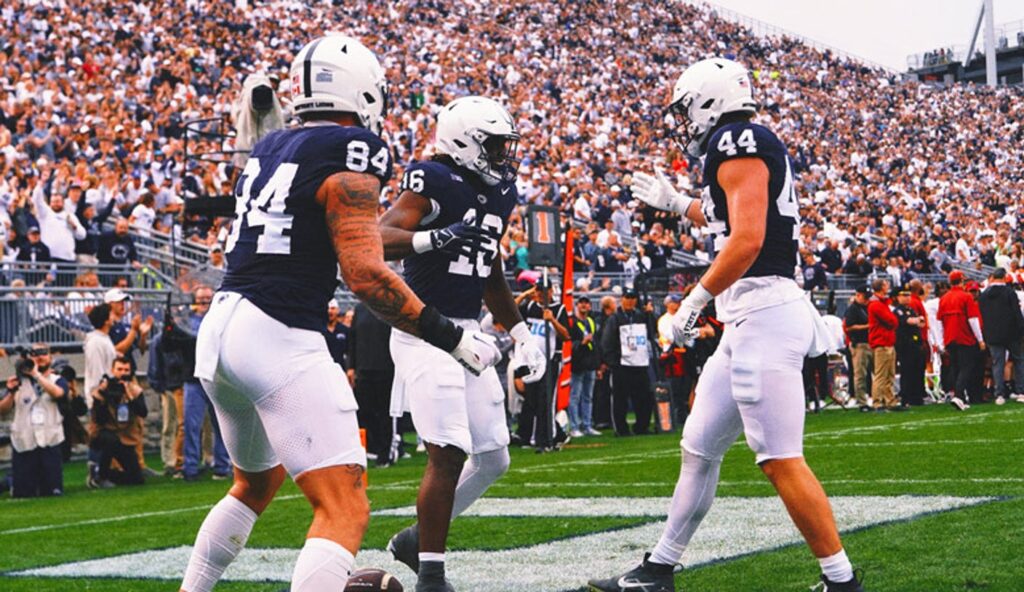 No. 10 Penn State gets late TD pass from Drew Allar, escapes Indiana, 33-24