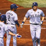 Rangers catch fire despite Adolis García injury, rout D-backs for 3-1 World Series lead