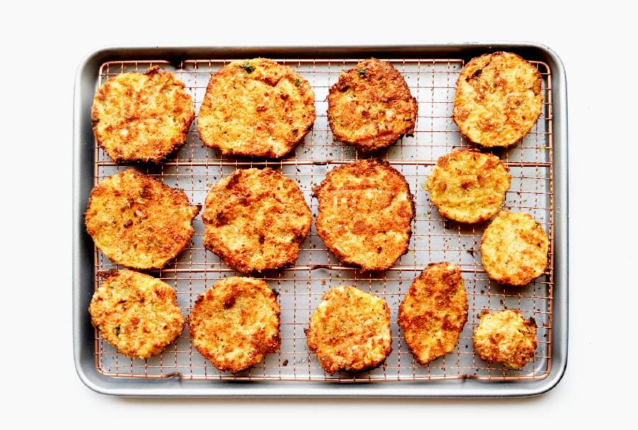 Thin and Crispy Air Fried Eggplant Slices