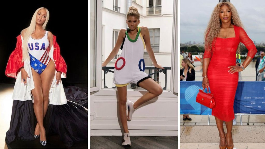 Beyoncé in a Red, White and Blue Thom Browne Coat, Zendaya in a White Vintage Jean-Charles de Castelbajac Romper, Serena Williams in a Red Dolce & Gabbana Dress + More! – Fashion Bomb Daily