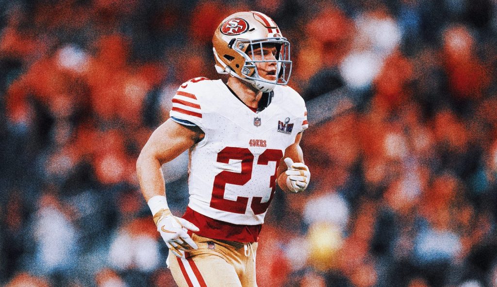 49ers RB Christian McCaffrey to miss about 2 weeks with calf injury