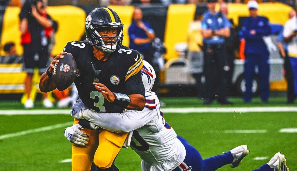 Russell Wilson slogs through a rusty preseason debut as Bills top Steelers