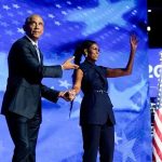 Michelle Obama Wears Navy Monse Power Suit to Speak at the 2024 Democratic National Convention – Fashion Bomb Daily