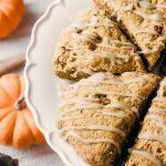 Pumpkin Spice Scones With Maple Glaze