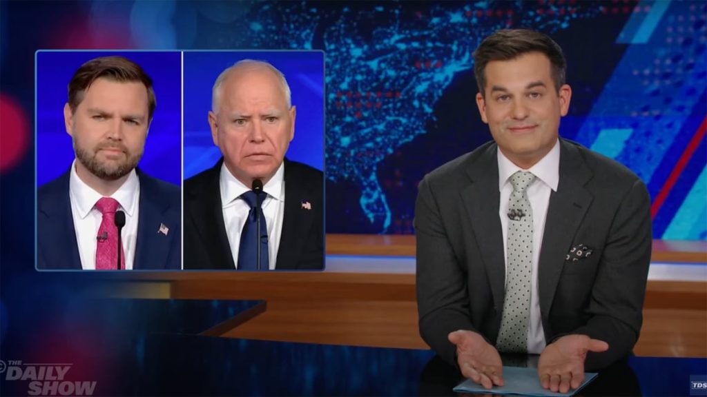 ‘The Daily Show’ breaks down the cringiest VP debate moments